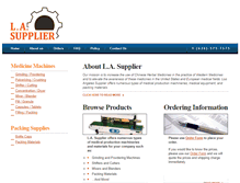Tablet Screenshot of lasupplier.com